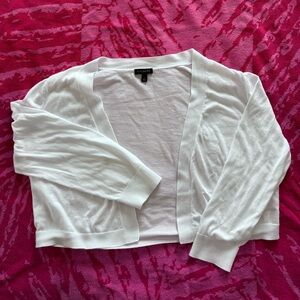 TALBOTS White Shrug Size L
